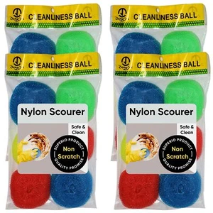 Almohadillas de estropajo de nailon Superio - Paquete de 24, 8 verdes, 8 rojas y 8 azules - Imagen 1 de 1