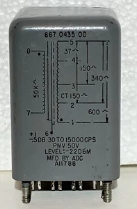 Collins ADC 667 0435 00 Mic Input Transformer Collins 356A-1 Tube Preamp TESTED - Picture 1 of 4