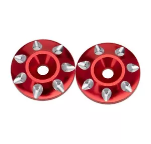 SpeedTek RC Red Aluminum Large Wing Buttons (2) - Picture 1 of 1