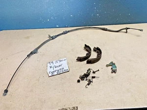 1993 94 95 96 97 INFINITY J30 RIGHT PARK BRAKE CABLE & SHOES W/ HARDWARE - Picture 1 of 5