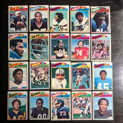 1977 Topps football 20 card lot #146 Harry Carson #515 Bob Griese - Image 1 of 2