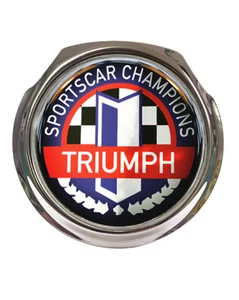 Campos de autos deportivos Triumph - insignia de parrilla de automóvil - FIJACIONES GRATUITAS - Imagen 1 de 3