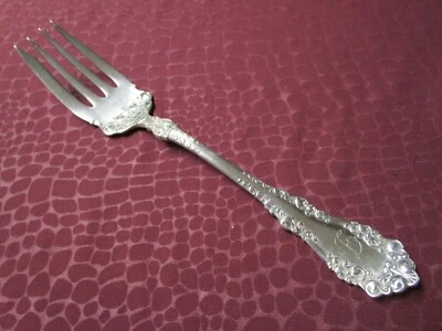 Tenedor para servir carne fría BERKSHIRE Rogers plateado 1897 D monograma (lu) Foto 1 de 3