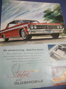 Oldsmobile Olds Starfire Large-Mag Car Ad 1963 - gutes Interieur Detail - Bild 1 von 1
