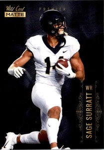 2021 Wild Card Matte White Sage Surratt Wake Forest Demon Deacons #MBC-69