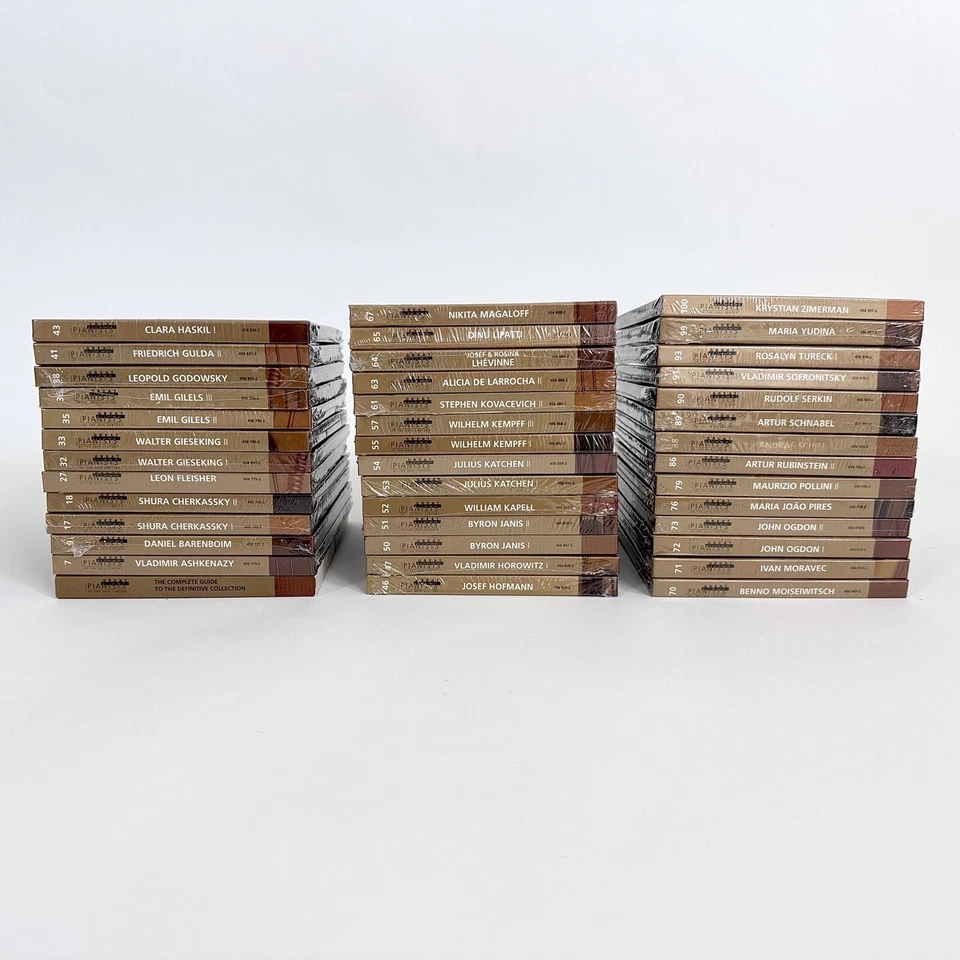 SEALED Great Pianists of the 20th Century [Lot of 40 Vol, 80 CDs + Guide Book] Foto 1 de 4