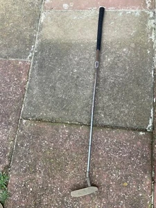 Vintg Dynacraft Brass Golf Putter Drop-In 43056 Apollo Seamless Steel Shaft L35” - Picture 1 of 15