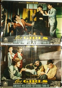 LES GIRLS~Set of 2 1957 ITALIAN Fotobusta POSTERS~Gene Kelly~MITZI GAYNOR~Taina - Bild 1 von 3