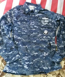 US NAVY Usn Army Marine Nwu Digital Pattern Blouson Working Jacke Small Regular - Bild 1 von 2