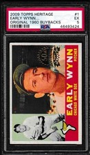2009 Topps Heritage 50th Anniversary Buyback 1960 Early Wynn #1 PSA 5 Pop 1