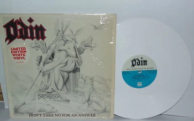 ODIN Don't Take No For An Answer 1985 White Vinyl Glam Insert Ltd Ed PLAYS WELL - Image 1 of 4