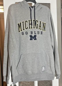 NEW Michigan Wolverine Hoodie Gray Size L COLOSSEUM Official Licensed - Picture 1 of 9