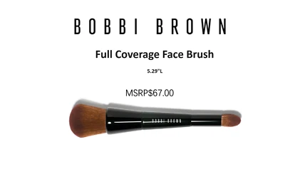 BOBBI BROWN Cobertura Completa Rostro y Cepillo de Retoque Doble Extremo Nuevo Sellado Foto 1 de 4