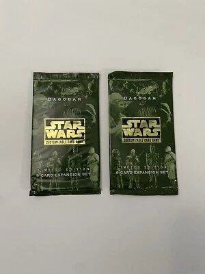 Star Wars CCG Dagobah Limited Sellado Booster Pack Lote - 2 Paquetes Sin Abrir Foto 1 de 2