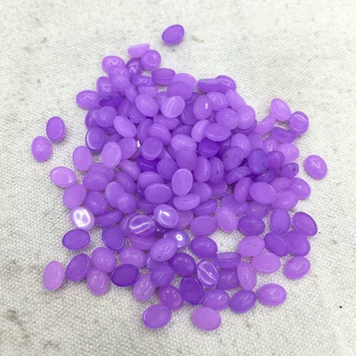 100pcs Natural Purple Stone Oval CAB CABOCHON 6X8mm for DIY Jewelry No Holes - Image 1 of 3