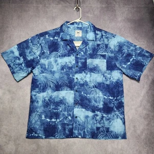 Spicy Tuna Coastal Outfitters blau Palmenmuster Shirt Herren XL - Bild 1 von 14
