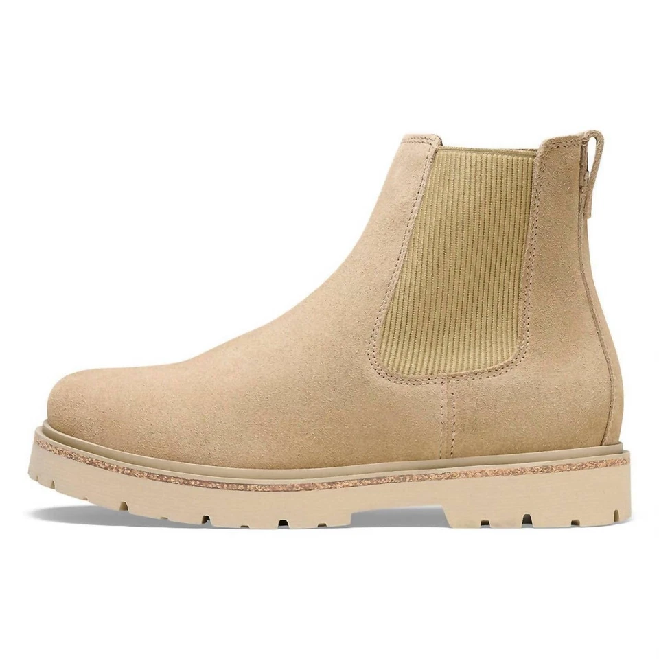 Botas Birkenstock para mujer Highwood sin cordones de gamuza de cuero marrón topo Foto 1 de 1