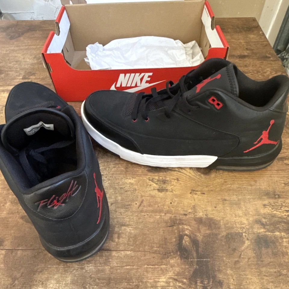 Jordan Flight Origin 3 Negro/Gimnasio-Rojo/Blanco Talla 14 820245-001 Foto 1 de 4