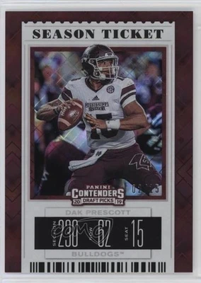 2019 Panini Contenders Draft Picks Season Diamond Ticket /15 Dak Prescott #25 - Image 1 of 2