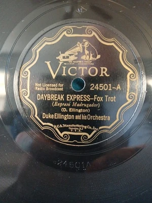 1930s Pre War Jazz Duke Ellington Daybreak Express Depression Era E 78 RPM - Image 1 of 2