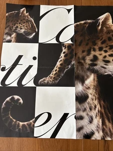 Cartier Leopard Two Sided Poster 24x22” - Picture 1 of 3