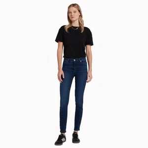 7 for all Mankind 'The Skinny' Blue Stretch Jeans Size- 31 - Picture 1 of 7