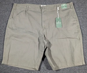 New Mutual Weave Shorts Mens 42 khaki Walking Cotton Blend Stretch Pockets NWT - Picture 1 of 7