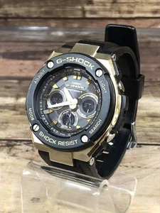 Casio G-Shock GST-W300G-1A9JF Black Gold Solar Radio Wave Watch - Picture 1 of 12