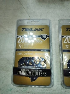 TWIN PACK - TriLink 20" LC72 50cm Titanium Coated Full Chisel Chain (T85072TK) - Picture 1 of 2