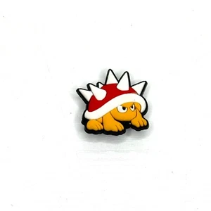 Super Mario Bro World Spiny Red Spiked Shell Shoe Decoration Charm - Picture 1 of 2