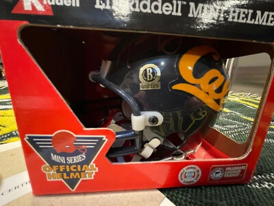 AARON RODGERS Auto ROOKIE CALIFORNIA GOLDEN BEARS mini helmet COA PACKERS MVP!! - Image 1 of 2