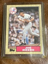 1987 Topps Joe Niekro Card 344 With Errors