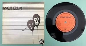 U2 Another Day 7" 45rpm Vinyl Single Ireland Reissue 1982 Red Label CBS 8306 - Picture 1 of 3