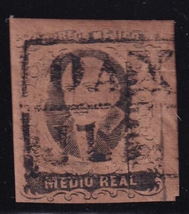 ucb37 Mexico 1861 Oaxaca Sc#6 Mc#6l clean - Picture 1 of 1