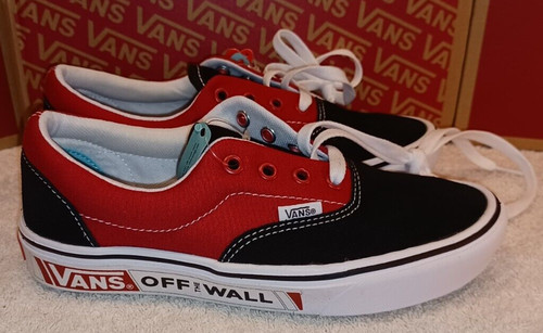 Vans Uomo 4 Donna 5.5 Nero e Rosso Peperoncino Comodo VN0A3WM92QE