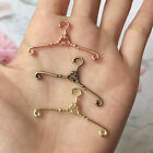 30Pcs Mini Doll House Vintage Metal Hanger Clothing Wardrobe Accessories