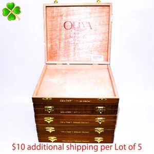 Lot of 5 Oliva Toro Serie V Melanio Maduro Empty Wood Cigar Box 9" x 7" x 1.25" - Picture 1 of 11