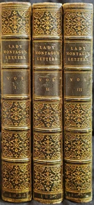 [Feminism] , THE WORKS OF LADY MONTAGU - Beautiful, 3vols., 2nd ed., 1837. - Picture 1 of 11