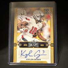 2022 Leaf Draft - Autographs Gold #BA-KG2 Kaylon Geiger (AU, RC)