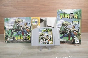 TUROK DINOSAUR HUNTER N64 COMPLETE IN BOX CIB MINT!!! - Picture 1 of 17