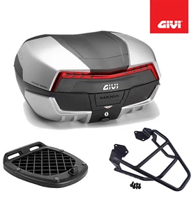 GIVI Black Top Case Kit V58N + Plate Yamaha XT 1200Z Super Tenere 2011 - Picture 1 of 5