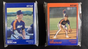 1989 Star Co Osceola Astros minor league team set Luis Gonzalez 