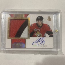 2011-12 PANINI DOMINION MIKA ZIBANEJAD ROOKIE PATCH AUTO RAINBOW 12/93 RC