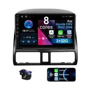 Car Stereo for Honda CRV 2002-2006 8 Core Android 12 with Wireless CarPlay An...
