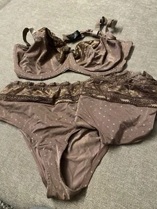 Bodyflirt Set 3tlg. Slips & BH Gr. 48/50 & 85B Elastisch Glänzend - Bild 1 von 6