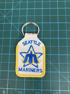 MLB Baseball Seattle Mariners Logo Key Chain MLB Shell Oil Auto Club VINTAGE - Picture 1 of 4