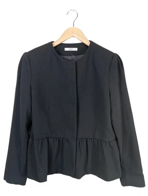 MANGO Abrigo corto Mujeres Abrigo Talla EU 40 negro look casual - Imagen 1 de 4