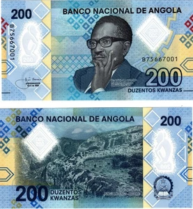 2020 Angola 200 Kwanzas Polymer Banknote P160 UNC - Picture 1 of 1