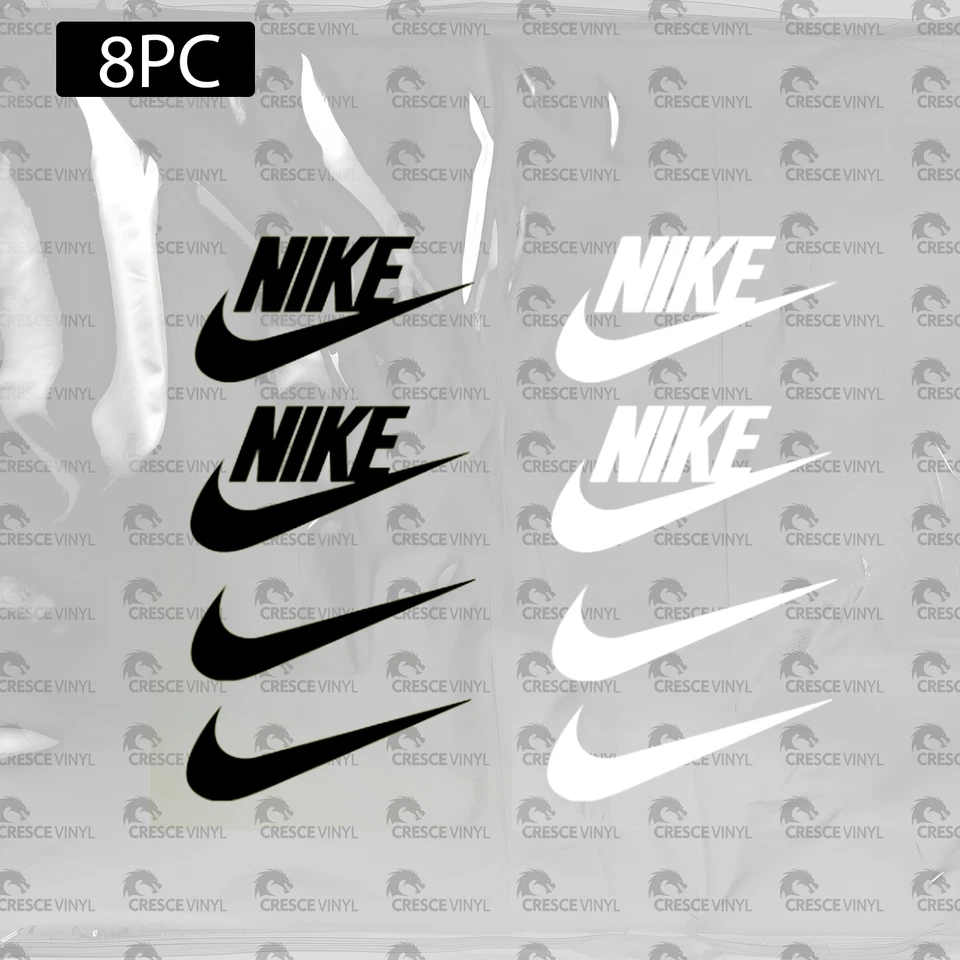 Nike Heat Transfer Set 🔥 1.5" Plancha IHTV 8 piezas Blanco y Negro Foto 1 de 1