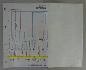 Plano Eléctrico VW Kübelwagen Tipo 181 Año Modelo 1973 - Imagen 1 de 1